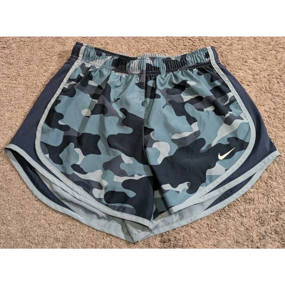 Nike Dri-Fit 3" Tempo Running Workout Shorts Camo DD6032-493 Women's Small